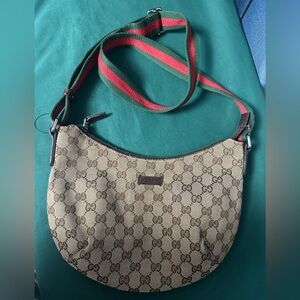 Gucci Tan and Brown Shoulder Bag